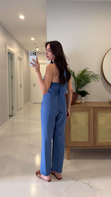 Pihola Mavi Halter Yaka Yelek Pantolon Takım