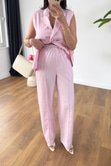 Remy Pembe Yelek Pantolon Takım