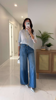 Rinona Mavi Wıde Leg Jean