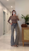 Rodre Kahve Tint Flare Jean