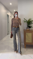 Rodre Kahve Tint Flare Jean