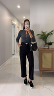 Sadrol Siyah Barrel Jean