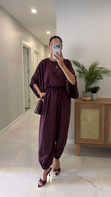 Sanira Mürdüm Bluz Şalvar Pantolon Takım