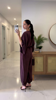 Sanira Mürdüm Bluz Şalvar Pantolon Takım