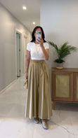 Sanne Camel Bol Paça Pantolon