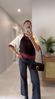 Sidale Gül Kurusu Kahve Triko