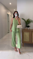 Soder Yeşil Yelek Pantolon Takım