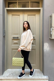 Ekru Basic Sweatshirt