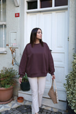 Kahverengi Basic Sweatshirt