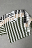 ZR Olesa Yeşil Beyaz Çizgili Sweatshirt
