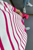 ZR Pembe Çizgili Sweatshirt