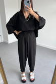 Oysho Model Siyah Keten Takım