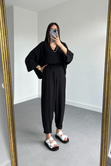 Oysho Model Siyah Keten Takım