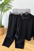 Storm Siyah Modal Sweatshirt Pantolon Takım