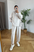 Storm Taş Modal Sweatshirt Pantolon Takım
