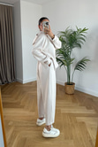 Storm Taş Modal Sweatshirt Pantolon Takım