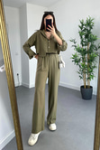 Willow Haki Premium Keten Takım