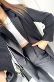 ZR Siyah Blazer Pantolon İkili Takım