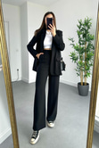 ZR Siyah Blazer Pantolon İkili Takım