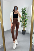 Oysho Acı Kahve Full Likralı Toparlayıcı Tayt