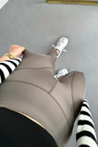 Oysho Haki Dikişli Toparlayıcı Fit Tayt