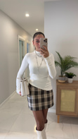 Tella Ekru Yandan Büzgülü Bluz