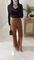 Tetra Camel Süet Pantolon