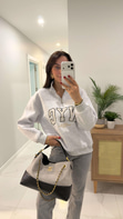 Tiessa Gri NYC Baskılı Sweat