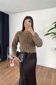 Tisa Vizon Triko Crop Hırka