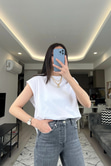Beyaz Basic Tişört