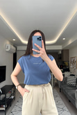 İndigo Soul Dremar İşlemeli Tişört
