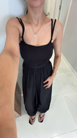 Urta Siyah Toka Detaylı Bodysuit