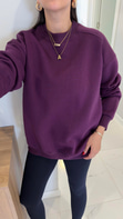 Valeria Mor Oversize Basic Sweatshirt