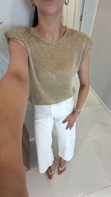 Vane Gold Vatkalı Işıltılı Triko
