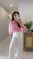 Verins Pembe Çizgili Gömlek