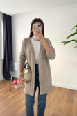 Vilveda Vizon Oversize Triko Hırka