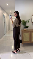 Vodden Kahve Flare Pantolon