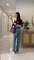 Warle Açık Mavi Mom Jean