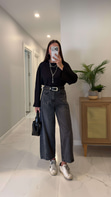 Widoste Antrasit Barrel Jean