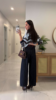 Widoste Dark Blue Barrel Jean