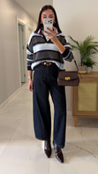 Widoste Dark Blue Barrel Jean