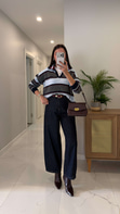 Widoste Dark Blue Barrel Jean