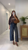 Widoste Mavi Eskitme Tint Barrel Jean