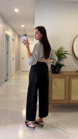 Widoste Siyah Barrel Jean