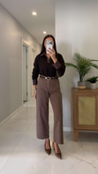 Wonez Kahve Barrel Jean