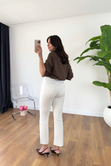 ZR Devin Beyaz Slim Fit Jean