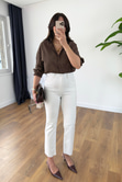 ZR Devin Beyaz Slim Fit Jean