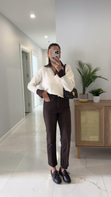 ZR Festa Acı Kahve Taşlamalı Kesik Paça Boy Fit Jean