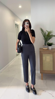 ZR Lora Füme Flatolu Pantolon