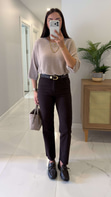 ZR Ritta Acı Kahve Kesik Paça Boy Fit Jean